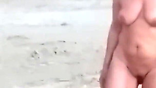Naked Granny in a Gravel Pit!