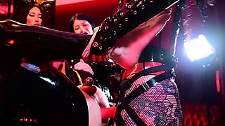 Tiny French angel receives anal screwed in this group sex