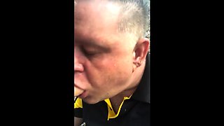 Big-Cock Daddy Blowjob in the Dunes