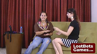Students Rock Paper Scissors Sparks Lesbian Strap-On Dream