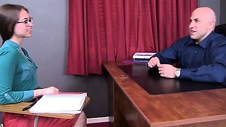 hypnotized student girl Riley Reid gets banged