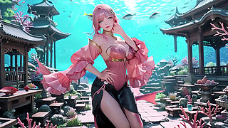 Pink Mermaid Queen! Private Gaze in the Underwater Palace, from Deep Sea Dreams to Beach Climax.