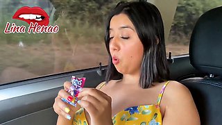 Lina Henao Climbs onto Strangers Car for Wild Public Blowjob Before Hardcore Pounding and Deep-Thro
