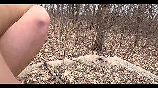 Stripping Naked and Getting Fucked in the Forest