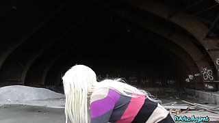 Big tits scene with innocent Martin Gun and Anna Ray from Public Agent