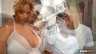Crystal Chase Ditches Tennis Match for Busty Latina Teens Sloppy Blowjob, Cowgirl R