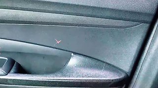 Schoolgirl publicly teases her teacher and rides him to a creampie in his car!