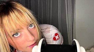 Blonde teen home alone masturbating