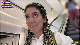 Blowjob In Public Toilet At A Shopping Mall - Public Cumwalk - Katty West