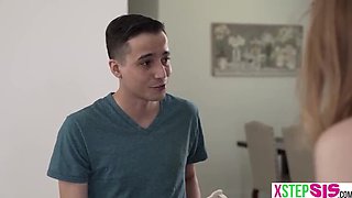 Stepsister Jazmin Luv & Teen Claire Roos Pussy Check - POV Blowjob & Threesome Fun