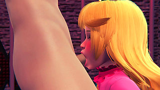 Princess Peach has a new sexual submissive - 3D FULL ANIMATION