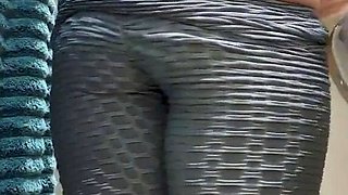 Hot girl strip after gym