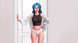 Astra Teasing Her Femboy StepBrother Austyn With Huge Silicon Dildo