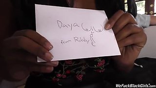 Daya Knight Birthday Anal Gangbang with Big Black Cocks
