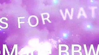 Bbwbootyful stimulating my clit with vibrator fucking my pussy