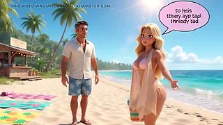 Blonde Wife’s Beach Tease Turns Wild in House Fuck Fest With Hubby and Young Guys