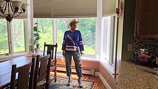 ONLY FAN leak Face Exposed Mistress Thursday Getting ready for the Game with her Big Tits bouncing