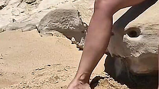 Stranger Approaches Naked Masturbating Woman and Helps Him with Handjob