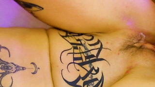 Interracial FMM Threesome with Squirt and Cum on Pussy