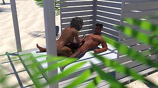 Tacos: Cuckold Husband Watches His Wife Dry Balls Filled with Cum on the Beach Ended with Very Big Cum Explosion - Episode 79