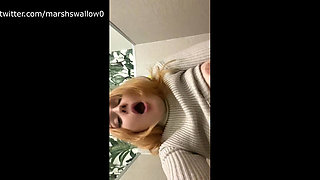 Real Public Masturbation in the Toilet