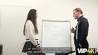 First Time Office Glory Hole - Hot Brunette Vixi Rafi Gets Creampied by Stanley Johnson