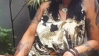 Outdoor Smoke Tease - Watch Me Play in the Sun