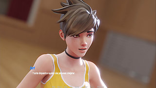 Overwatch XXX - Fucking Tracer's Pussy from Overwatch - Tracer Route