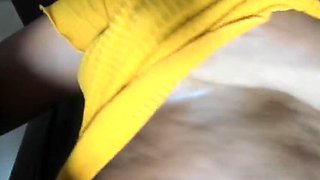 Huge Black Ass Amateur Gets Pussy Close-Up Cum Shot