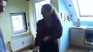 Classy French Lady Got Warm Cum on Her Face After Tit Fucking