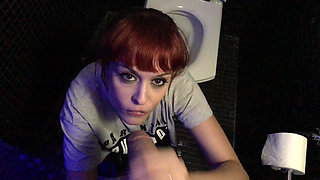 Sucking a Black Cock in a Public Toilet