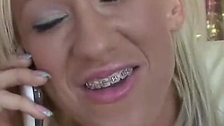 Pierced blonde babe gets fucked hard in her warm pussy