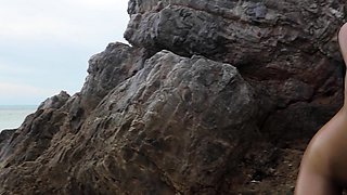 Sexy big tits Thai teen solo striptease