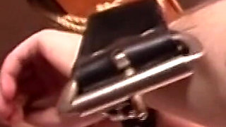 Leather Domme Pegs Suspended Stud Deep and Hard