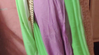 Desi Tamil Slut Wife Renu No Bra Blouse & No Panty Petticoat Saree Tease for Secret Lover! Indianhotwifex