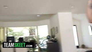 Teamskeet - 2 straight bffs experienced having porno with opposite gender for the first time