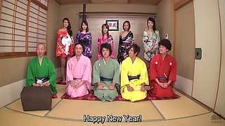 Famous Jav Actors Assemble For New Year Party And Big Orgy - Yume Mizuki, Banana Asada And Kyoka Makimura