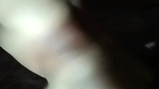 It Was Night Time, Hot and Sexy Girlfriend in Black Clothes Got Fucked