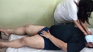 "Big Tit Nurse Deepthroats & Gags On Big Dick Until He Cums"