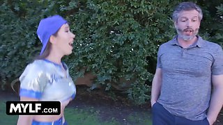 Huge boobed russian Bianca Burke wants to learn to have fun baseball, the good ol us pastime - mylf