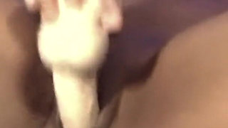 Fucking My Pussy with Big Dildo Cumming Squirting Hard