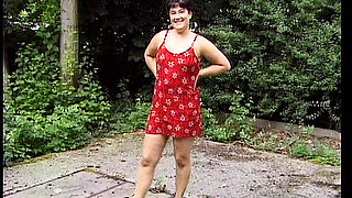 Amateur Babe From Germany Playing with Her Pussy Outside