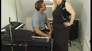 BBW Blonde From Germany Rides Cock and Gets a Huge Load of Cum