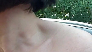 Nude Run with Squirt in Cornfield