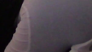 MILF with a Gorgeous Ass Gives a Blowjob and Swallows Cum