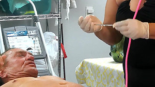 Michelle Del Rio Examines Larry Longdon