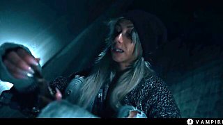 Veronica and Little's vampire action