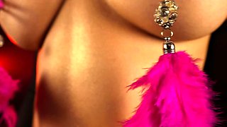 Amateur striptease and Solo masturbation