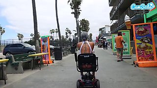 Ella Reese Gets Publicly Pounded by Oliver Davis BBC on California Beach