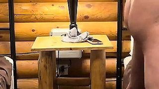 190cm 100kg Chinese Stud Celebrates Xxxmas by Fucking Married Chinese MILF in a Cabin